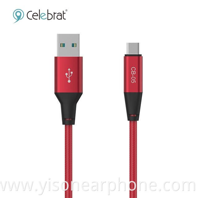 Nylon Braided CB-05 Type C Usb Cable Fast Charging Micro Usb Cable Colorful Usb Cable For Iphone